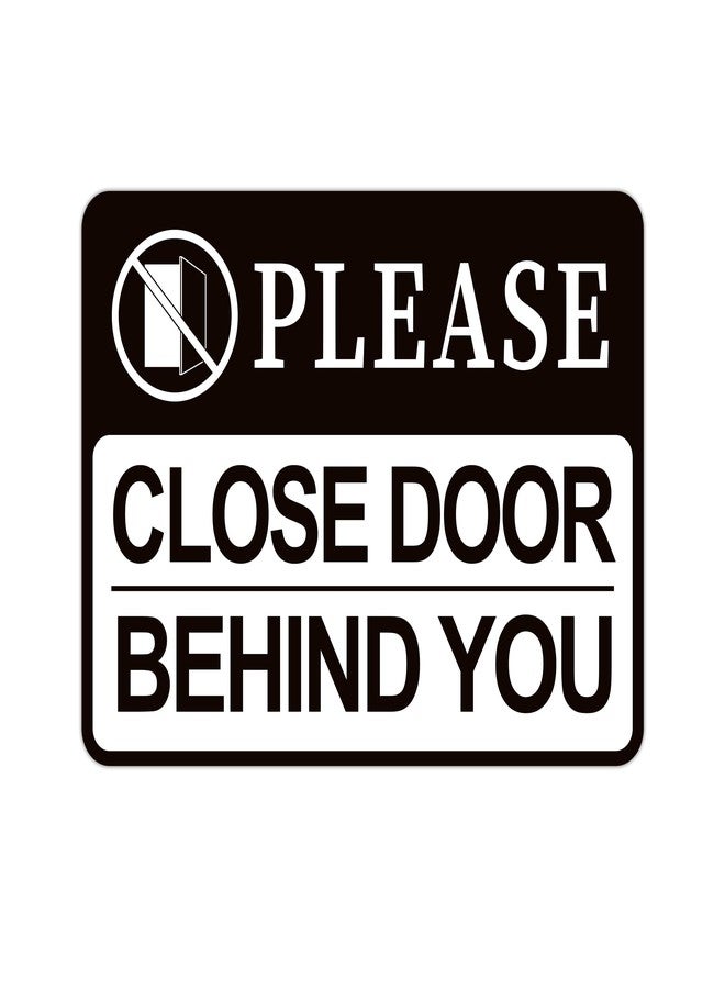 LUHIMO Please Close Door Behind You Sign, Self Adhesive Vinyl Close The Door Stickers, Keep Closed Sign for Home Office Business Hospital Restroom School - Image 1